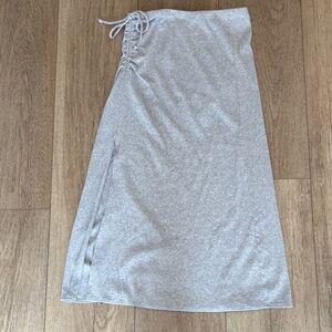 Aerie Light Gray Maxi Skirt